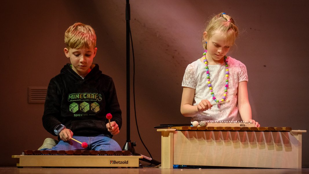 Zwei junge Talente der Evangelischen Grundschule Werder
