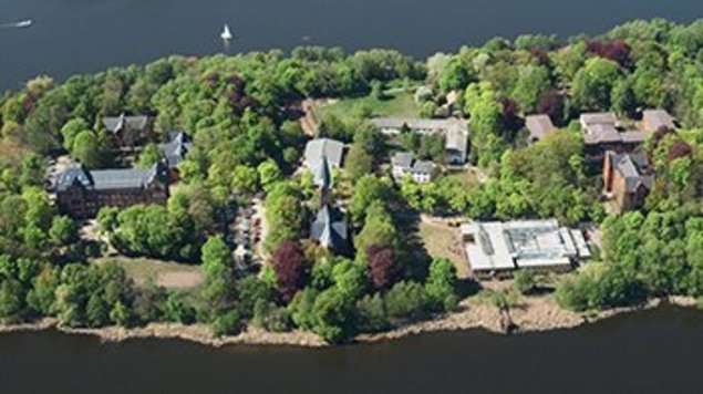 Luftaufnahme der Insel Hermannswerder