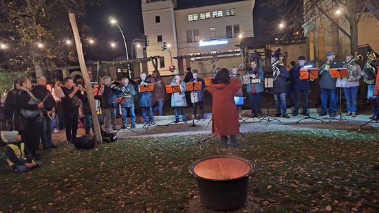 Der Kreisposaunenchor Potsdam unterstützte uns musikalisch.