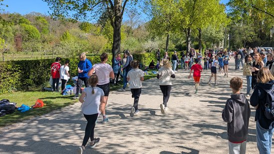 Der Lauf führte quer durch die Kolonie Alexandrowka. 