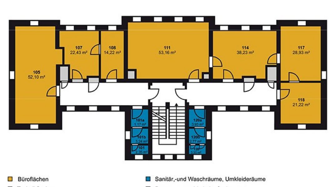 Grundriss Obergeschoss von Haus 15