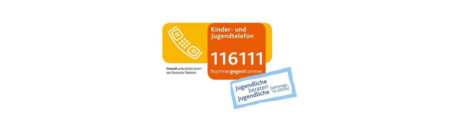 Logo des Kinder- und Jugendtelefons Nummer gegen Kummer