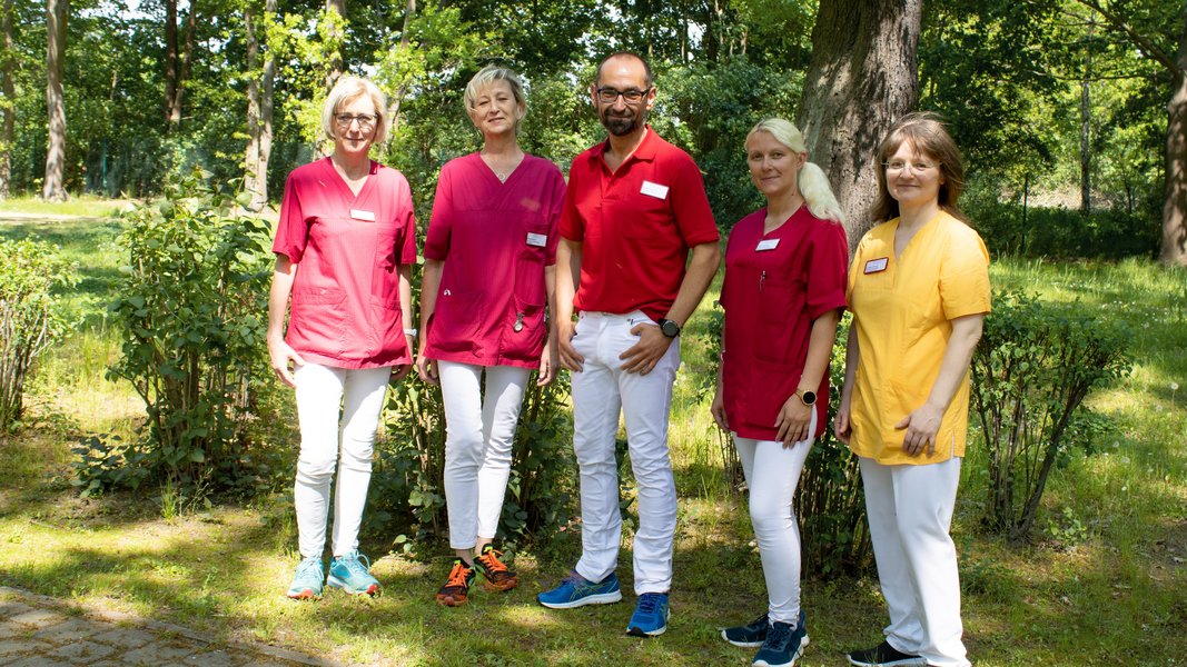 Teamfoto im Park