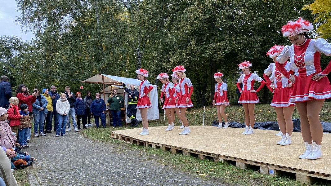 Ein schwungvoller Auftritt der tanzenden Prinzengarde des Beelitzer Carneval Vereins