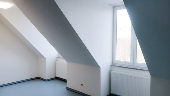 Beispielwohnung, Dachgeschoss, Wohnraum