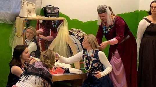 Vorbereitungen für den Ball