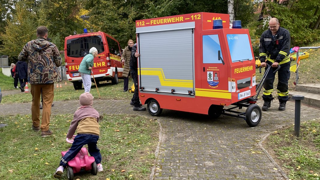 Die Feuerwehr Ferch war auch in diesem Jahr wieder dabei.