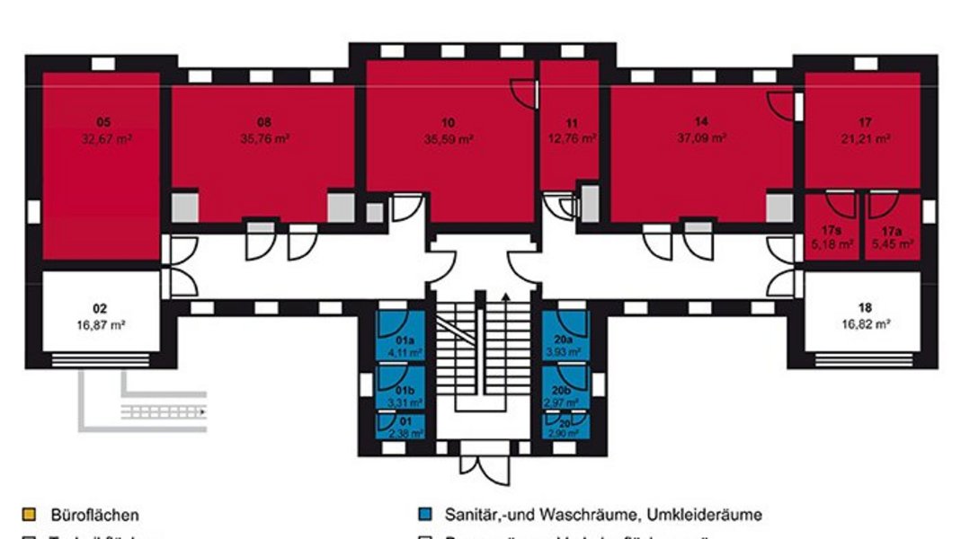 Grundriss Obergeschoss von Haus 14