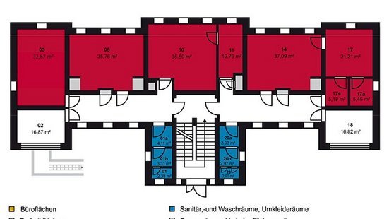 Grundriss Obergeschoss von Haus 14