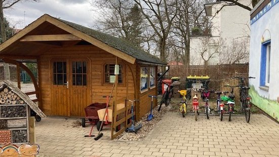 Evangelische Kita Himmelszelt Fahrradständer Fahrradständer der evangelischen Kita Himmelszelt