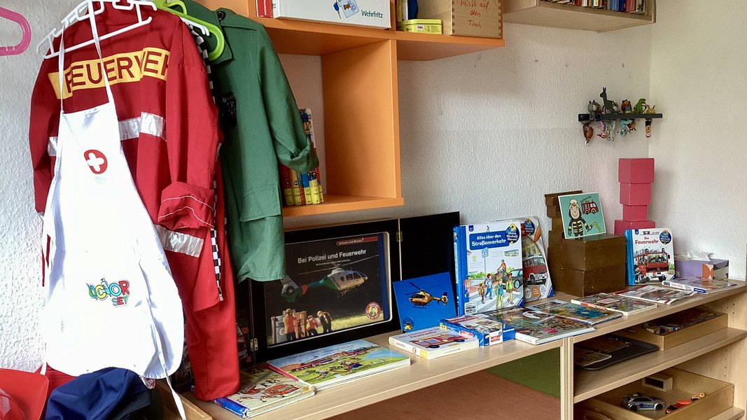 Unser Projektraum mit vielen Materialien